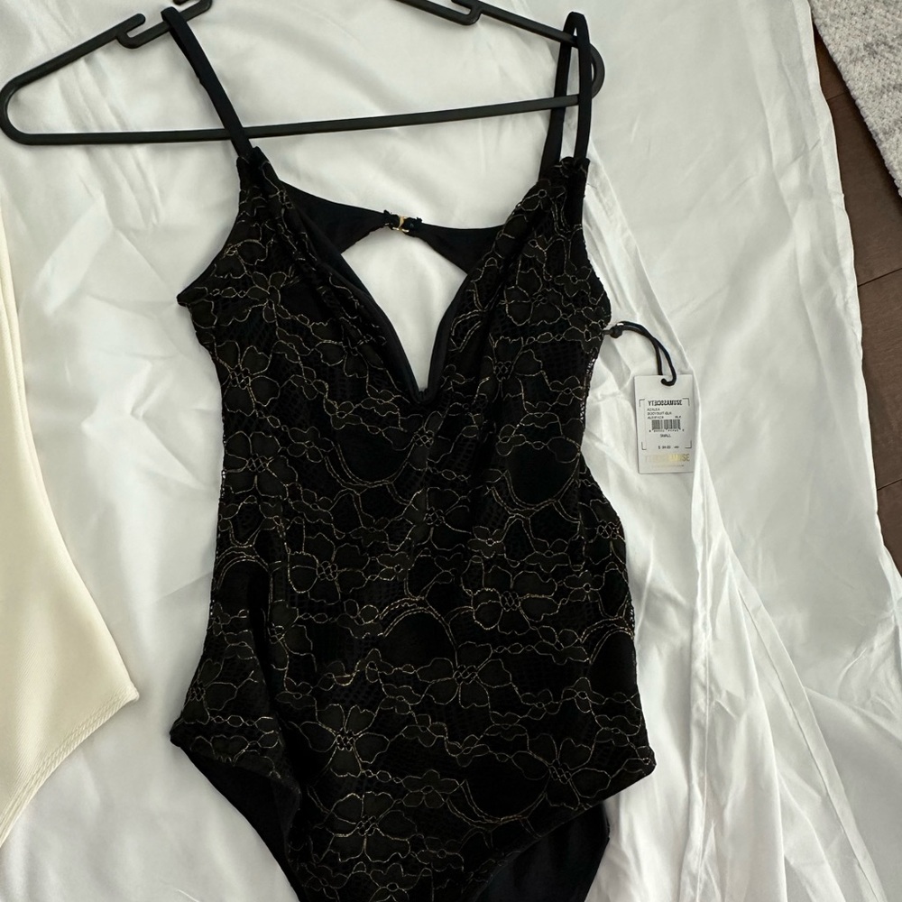 Black Lace Swimsuit